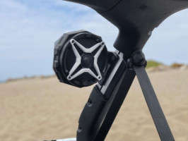 SSV Works Cage-Mount 6.5in Swivel Speaker Pods | Kicker Speaker (18-23 Jeep Wrangler JL | 4-Door)