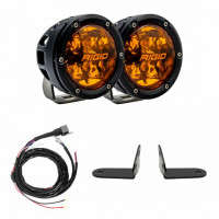 Rigid 360-Series Amber PRO A-Pillar Light Kit (17-23 Polaris Pro R/Turbo R)