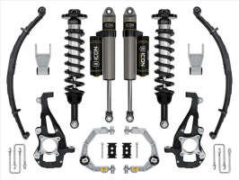 ICON 3.5-4.5" Lift Stage 2 Suspension System | Billet UCA w/Leaf Packs (21-24 Ford F-150 | 4WD)