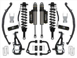 ICON 3.5-4.5" Lift Stage 3 Suspension System | Tubular UCA w/Leaf Packs (21-24 Ford F-150 | 4WD)