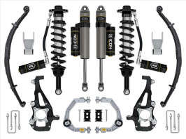 ICON 3.5-4.5" Lift Stage 3 Suspension System | Billet UCA w/Leaf Packs (21-24 Ford F-150 | 4WD)