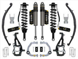 ICON 3.5-4.5" Lift Stage 4 Suspension System | Billet UCA w/Leaf Packs (21-24 Ford F-150 | 4WD)