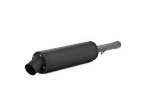 MBRP ATV Slip-On Exhaust w/Utility Muffler | Black (84-87 Suzuki LT185/86-87 LT-F230)