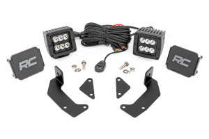 Rough Country LED Light Kit | Cage Mount | 2" Black Pair (21-22 CFMoto UForce 1000/XL)