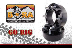 BORA 1" Aluminum Adapter Vehicle Bolt pattern 5x4.5 to Wheel Bolt pattern 5x5