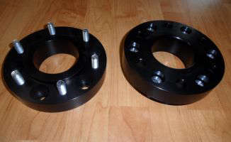 BORA 1" Aluminum Adapter Vehicle Bolt pattern 5x4.5 to Wheel Bolt pattern 5x5