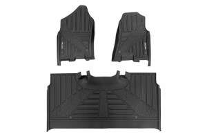 Rough Country Flex-Fit Floor Mats | FR & RR | Crew (19-24 Ram 1500)