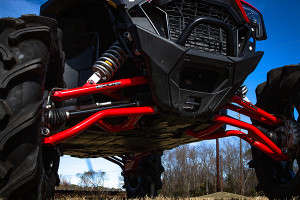 High Lifter Apexx Front Forward Upper & Lower Control Arms | Red | Ball Joints Preinstalled | 20-25 Polaris RZR PRO XP/RZR PRO XP 4