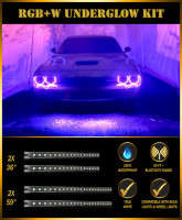 Adrenaline Offroad Premium Underglow Strip Lighting Kit | 2 x 36" & 2 x 59" | RGB Chasing