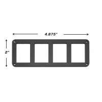 Rugged Radios Rocker Switch Panel Bezel for Obs Dash (93-96 Ford Bronco/F150/F-250)