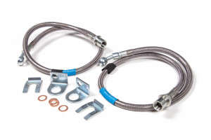 BDS Suspension Front Brake Line Set | Stainless Steel | Fits 6" Lift (07-18 Chevy Silverado 1500/Tahoe/GMC Sierra 1500/Yukon)