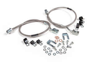 BDS Suspension Front Brake Line Set | Stainless Steel | Fits 6" Lift (11-24 Chevy Silverado/GMC Sierra 2500/3500HD)