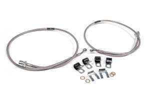 BDS Suspension Front Brake Line Set | Stainless Steel | Fits 4-8" Lift (14-23 Ram 2500/13-23 3500 | 4WD)