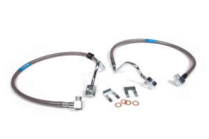 BDS Suspension Front Brake Line Set | Stainless Steel | Fits 6-8" Lift (04-08 Ford F-150 | 4WD)