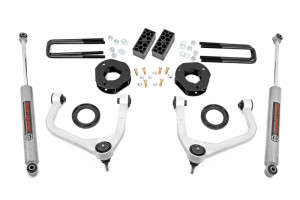 Rough Country 3.5" Lift Kit | Multi-Leaf Spring | Strut Spacers W/ N3 Rear Shocks (19-24 Chevy Silverado 1500)