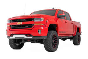 Rough Country OV2 Running Boards | Side Step Bars (07-18 GMC Sierra/Chevy Silverado 1500/07-19 2500/3500 | Crew Cab)