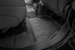 Rough Country Flex-Fit Floor Mats | FR & RR (18-24 Jeep Wrangler JLU | 4WD | 4 Door)