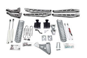 McGaughys 6" Powder Coated Silver Phase 3 Premium Lift Kit