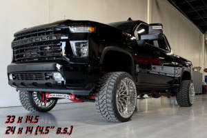 McGaughys 4" Powder Coated Black Premium Lift Kit
