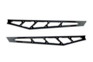 McGaughys Billet Face Plates | Fits Compression Struts | For 7-9" Lifts | Black Powder Coat (20-25 Chevy Silverado/GMC Sierra 2500/3500HD)