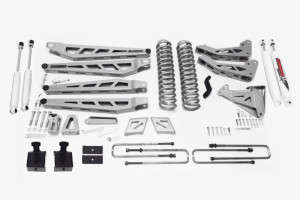 McGaughys 6" Powder Coated Silver Phase 3 Premium Lift Kit