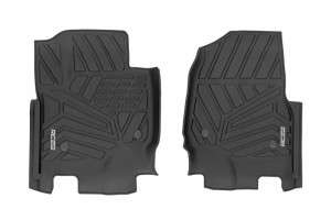 Rough Country Flex-Fit Floor Mats | Front (17-24 Ford F-250/350 Super Duty)