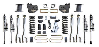 MaxTrac 8" Lift Kit With 4-Links/Vulcan Reservoir Shocks | Factory Rear Air Ride (13-18 Ram 3500 | 4WD | Diesel)
