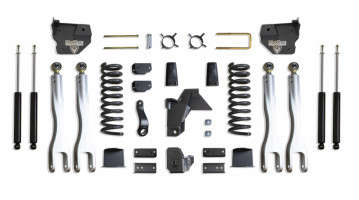MaxTrac 8" Lift Kit With 4-Links/Shocks | Factory Rear Air Ride (19-24 Ram 2500 | 4WD | Diesel)