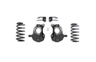 MaxTrac 2"/4" Lowering Kit | Spindles/Non Magneride (15-20 Chevrolet Tahoe/Suburban/GMC Yukon/XL | RWD/4WD)