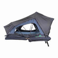 Overland Vehicle Systems XD Sherpa S4S Soft Sided Roof Top Tent | 4 Person, Grey Body & Black Rainfly