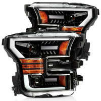 AlphaRex PRO-Series Halogen Projector Headlights | Jet Black