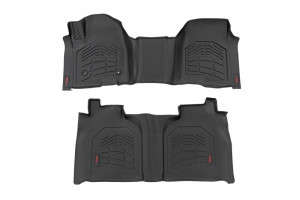 Rough Country Sure-Fit Floor Mats | FR & RR | FR Over Hump