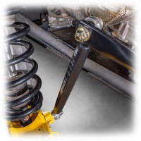 DRT Motorsports Hex Rear Sway Bar Link Set, Black