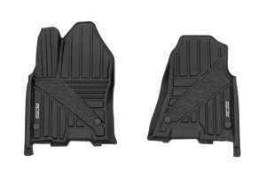 Rough Country Flex-Fit Floor Mats | Front | Crew 