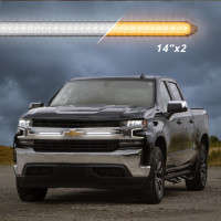 XKGlow XK041029-14 Universal Switchback LED Grill Light Bar | Animated ...