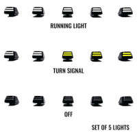 Boost Auto S-Series Cab Lights | Switchback Sequential with Start-Up | Universal Black