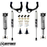 Kryptonite Stage 3 Leveling Kit W/ Fox 2.0 Shocks | 6 Lug (19-26 Chevy Silverado/GMC Sierra 1500 AT4/Trail Boss)