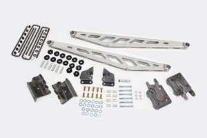 McGaughys Raw, Bare Metal, No Powder-Coat Traction Bar Kit