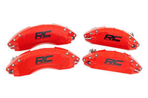Rough Country Caliper Covers | Front and Rear | Red