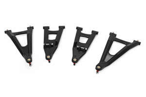 Rough Country Aluminum Control Arms | High Clearance W/ 2" Forward Offset | Black