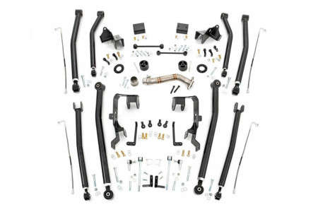 Rough Country Long Arm Upgrade Kit | 4" Lift (07-18 Jeep Wrangler JK | 2WD/4WD)