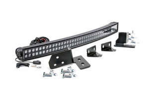 Rough Country Black Series LED Light Bar | 40" | Curved Dual Row