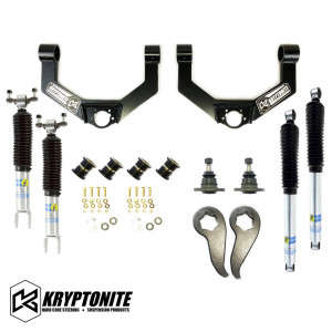 Kryptonite Stage 3 Leveling Kit With Bilstein Shocks (20-25 Chevy Silverado/GMC Sierra 2500/3500HD)