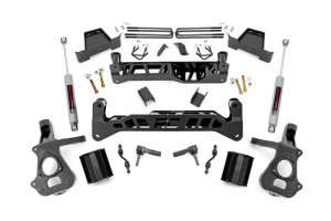 Rough Country 7" Lift Kit | Stock Cast Steel Control Arms | Strut Spacers | N3 Shocks (14-18 Chevy Silverado/GMC Sierra 1500/2019 Silverado 1500 LD | 2WD)