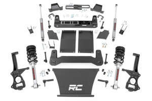 Rough Country 4" Lift Kit | Lifted Struts | N3 Shocks (19-24 Chevy Silverado/GMC Sierra 1500 Trail Boss/AT4 |Gas | 4WD)