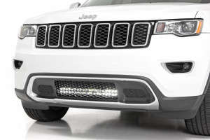 Rough Country Chrome Series LED Bumper Kit | 20" | Dual Row | White DRL (11-20 Jeep Grand Cherokee WK2)