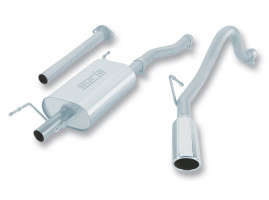 Borla Cat-Back Exhaust System S-Type | Bright Chrome On Stainless Steel Tips | 2.25" Diameter (05-12 Toyota Tacoma| 4.0L)