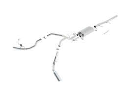 Borla Cat-Back Exhaust System Touring | Bright Chrome On Stainless Steel Tips | 2.75" Inlet to 2.25" Outlet (09-13 Chevy/GMC Silverado/Sierra 1500 | 4.8/5.3/6.0L)