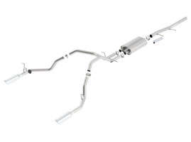 Borla Cat-Back Exhaust System S-Type | Bright Chrome On Stainless Steel Tips | 2.75" Inlet to 2.25" Outlet (09-13 Chevrolet Silverado 1500/09-11 GMC Sierra| 4.8/5.3/6.0L)