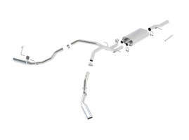 Borla Cat-Back Exhaust System Touring | Bright Chrome On Stainless Steel Tips | 2.75" Inlet to 2.25" Outlet (09-13 Chevy/GMC Silverado/Sierra 1500 | 4.8/5.3/6.0L | V8)